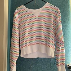 Rainbow Striped Sweatshirt
